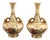 Blush Ivory Dolphin Handled Vases from Royal Worcester, 1900s, Set of 2 For Sale