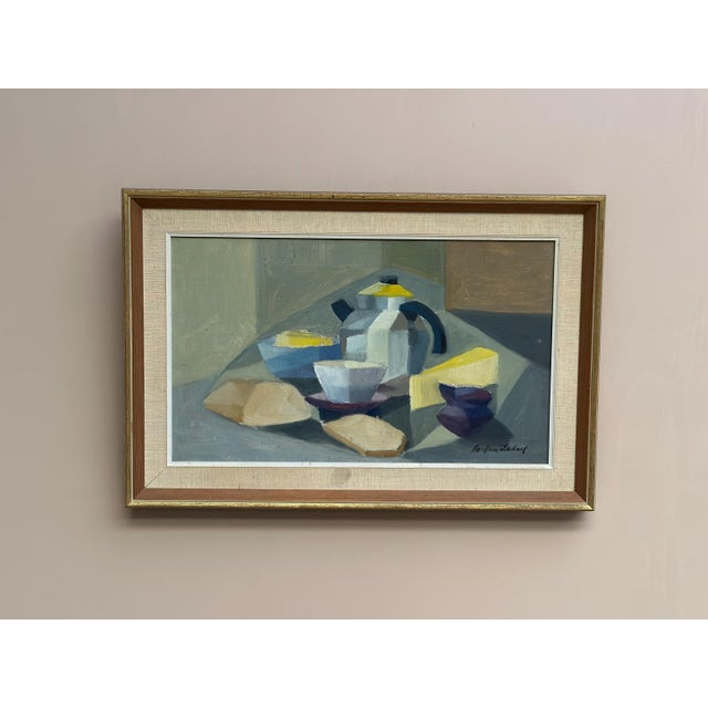 Original Swedish Oil on Canvas – Still Life by Bo Arne Irehall (1927–1986) – Signed – 30 × 50 cm (11.8" × 19.7") – Framed...