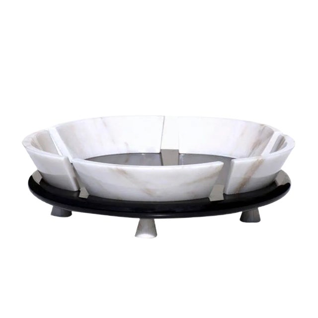 Italian Postmodern Marble Fruit Bowl by Sergio Asti for Up & Up, 1980s For Sale