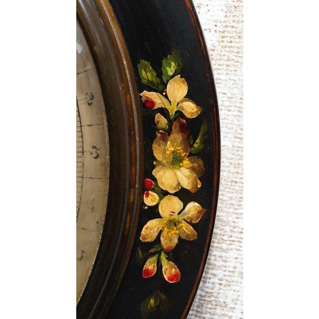 Wood Antique Early Victorian Mahogany Wheel Barometer from Somalvico & Co, 1840 For Sale - Image 7 of 8