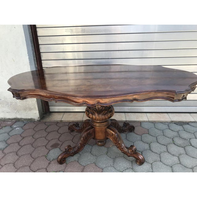 Italian Baroque Oval Table with Irregular Shapes, 1970s For Sale - Image 3 of 18
