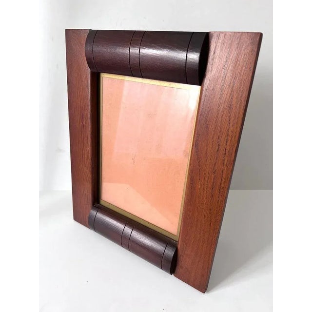 Wood French Art Deco Wooden Picture Frame For Sale - Image 7 of 10