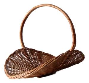 Vintage Wicker Catchall Log Basket