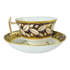 Early 19th Century English Regency Teacup and Saucer by Copeland Spode