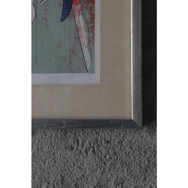 1950s Anders Österlin, Composition, Color Lithograph, 1950s, Framed For Sale - Image 5 of 6