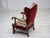 Danish Wingback Armchair in Wool, Velour and Ash Wood, 1950s For Sale - Image 11 of 18