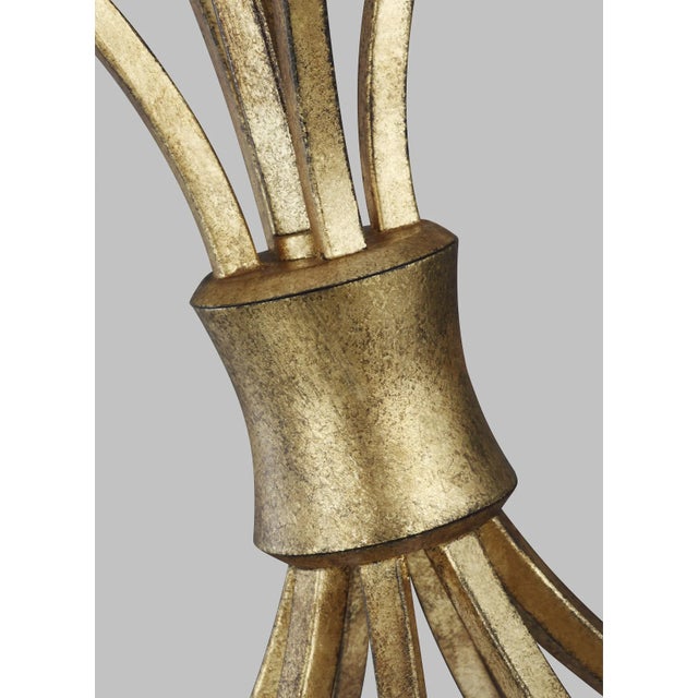 Transitional Chapman & Myers by Visual Comfort Studio Westerly Medium Chandelier, Gold For Sale - Image 3 of 6