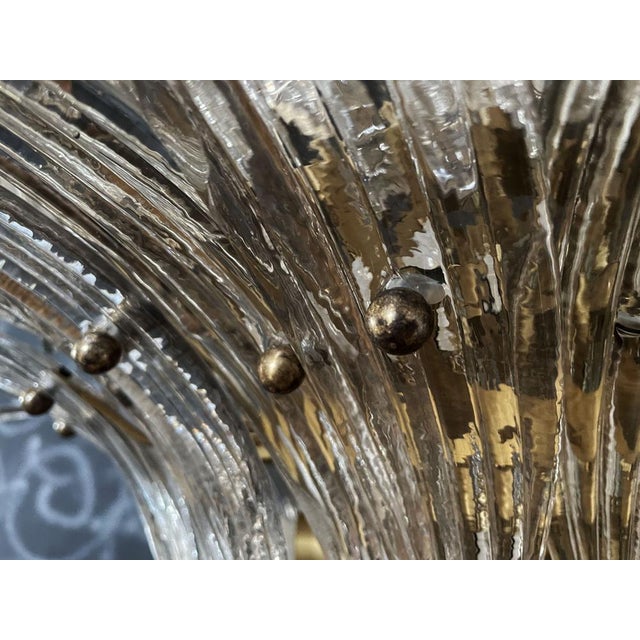 Palmette Ceiling Light with Smoked Glasses, 1990s For Sale - Image 10 of 18