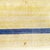 Contemporary Vintage ABC Carpet 8’ X 12’ 100% Cotton Light Yellow, White Strié Pattern Rug With 1” Marine Blue Stripe For Sale - Image 3 of 4