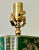 Vintage Chinoiserie Tea Canister Table Lamp in Green Lacquer & Brass – Hollywood Regency For Sale - Image 10 of 12