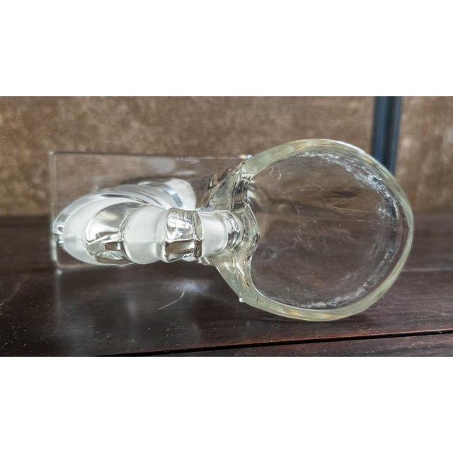 20th Century Pair of Pressed Glass Nautilus Shell Bookends or Flower Vases For Sale - Image 9 of 13