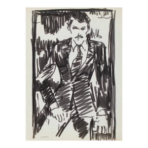 Man in a Suit 20th Century Ink