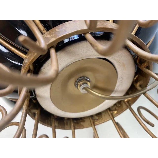 French Pumpkin Shape Ceramic Table Lamp by Robert Kostka, 1970s For Sale - Image 14 of 18