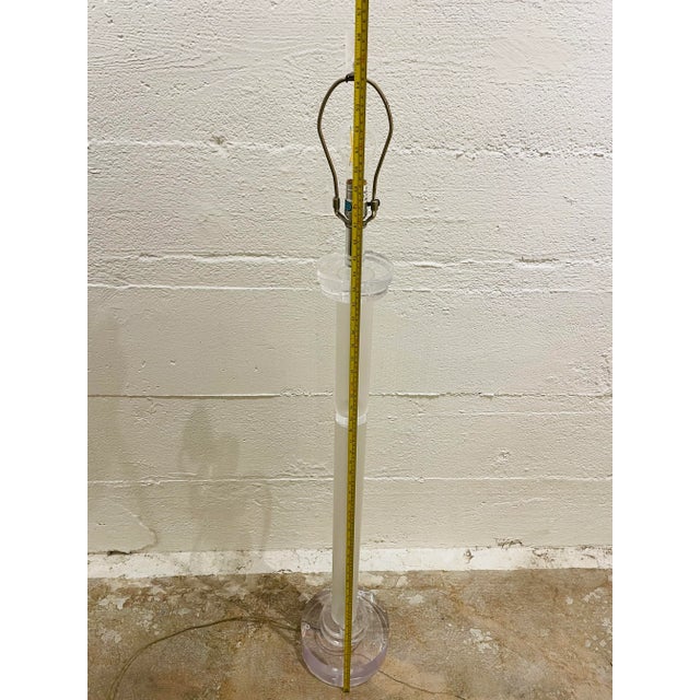 1970s Herb Ritts for Astrolite Smashingly Stylish Lucite Floor Lamp For Sale - Image 10 of 12
