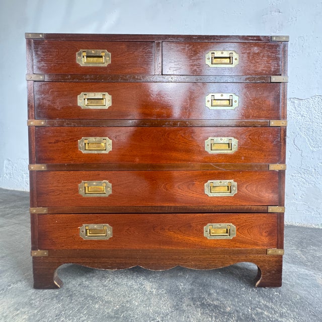 British Mahogany Military Chest, Early 1900s For Sale - Image 10 of 15