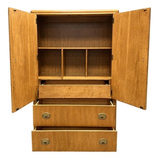 Mid-Century Campaign Style Dresser by Stanley Furniture John Cameron For Sale