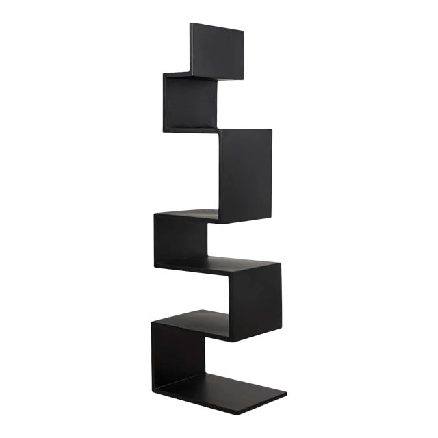 NOIR Laszlo Bookcase, Black Metal For Sale
