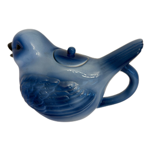 Vintage Chinoiserie Blue Bird Teapot