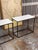 Pottery Barn Pottery Barn Delaney Rectangular Marble End Tables, Pair For Sale - Image 4 of 12