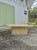 Late 20th Century Vintage Modern Stone Coffee Table With Ripple Pedestal Base | Italian Style For Sale - Image 5 of 13