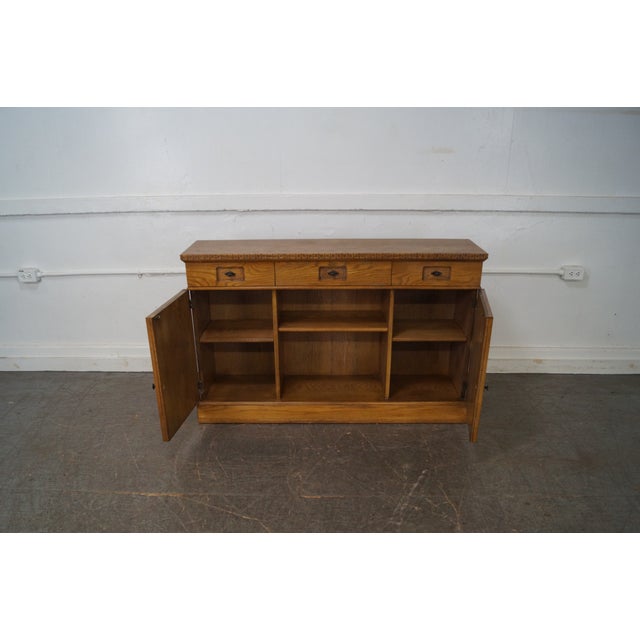 Romweber Viking Oak Bookcase Credenza Chairish