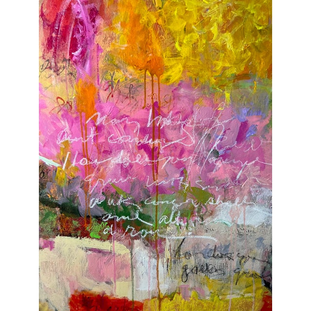 Abstract "Garden Path" Contemporary Original Abstract Painting by Sandy Welch For Sale - Image 3 of 3