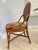 Hollywood Regency Mid 20th Century Tommy Bahama Style Bamboo With Topical Print Dining Chairs - Set of 4 For Sale - Image 3 of 8