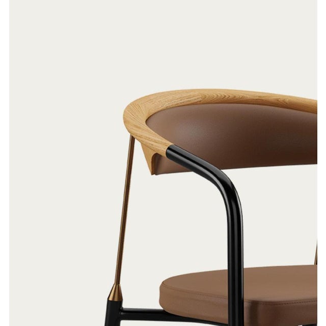 Chairman Chair in Oak with Upholstery in Umber by Henrik Tengler for One Collection For Sale - Image 10 of 15