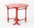 18th Century George III Style Red Painted Circular Drop Leaf Table For Sale - Image 5 of 9