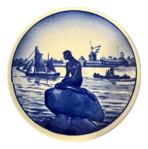 Late 20th Century Royal Copenhagen Langelinie Plate