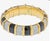 Tiffany & Co.Platinum & 18k Yellow Gold Schlumberger Paillonne Diamond Bangle For Sale - Image 4 of 8
