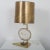 An elegant table lamp with a big piece of agate stone (in the manner of Willy Daro), manufactured in Belgium around 1970....