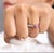 Natural 1.48 cts pink sapphire 048 cts diamond ring in 18k gold For Sale - Image 14 of 18