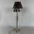 1970s Table Lamp in Metal and Brown Leather, 1970s For Sale - Image 5 of 11