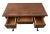 1960s Petite Desk Vanity, Chippendale Style, Three Dovetail Drawers, Solid Walnut For Sale - Image 4 of 12