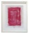 Framed "Motif 110" Framed Valentine Red Painting For Sale