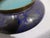 Paint Antique Chinese Dark Blue Enamel Shallow Bowl 1920s For Sale - Image 7 of 11
