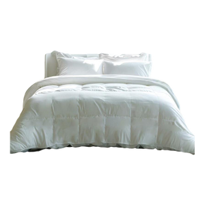 Summer Weight Premium White Duck Down Duvet with TENCELTM Lyocell Organic Cotton Shell, Double