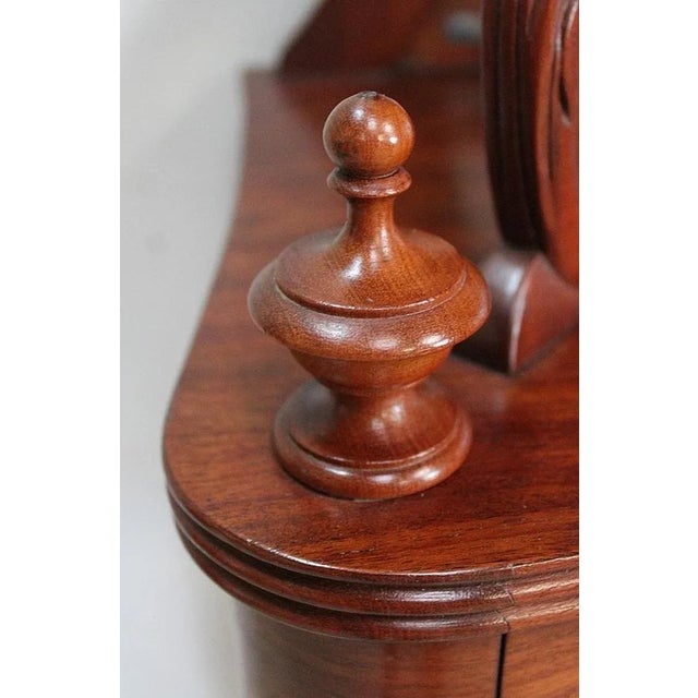Napoleon III Mahogany Serving Shelving Console, 1850s For Sale - Image 17 of 18
