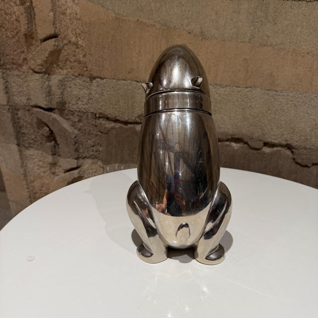 Mid Century Modern Polar Bear Cocktail Shaker Art Deco Style For Sale - Image 11 of 13