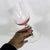 Vintage Pink Glass Clear Stem Wine Glasses Large Goblet Denby Aurora Rose Glass Krosno Water- A Pair For Sale - Image 4 of 6