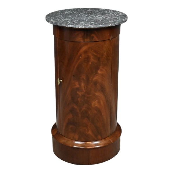 Empire Style Mahogany Nightstand, Late 19th Century For Sale