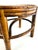 Wood Mid Century Vintage Bamboo Rattan Plant Stands, Low Round Side Tables, a Pair For Sale - Image 7 of 12