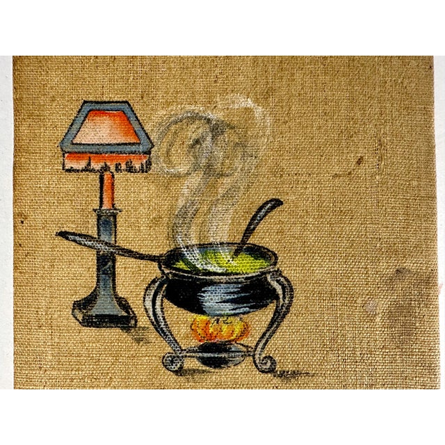 Folk Art Antique Folk Art "Chafing Dish Recipes" Book c. 1910s For Sale - Image 3 of 10