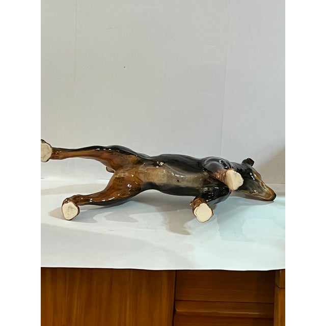 1950s Vintage Goebel W. Germany Large Doberman Pinscher Figurine Statue For Sale - Image 5 of 8