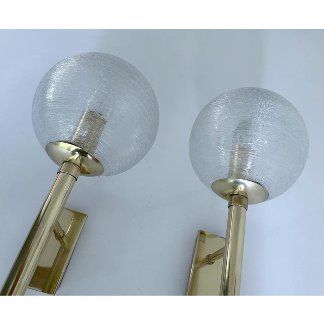 Vintage Brutalist Glass Sconces from Doria Leuchten, Germany, Set of 2 For Sale - Image 13 of 18