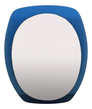 Blue Mirror from Cristal Art, 1950s