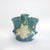 Blue Roseville Art Pottery Blue Flower Frog With Clematis Pattern Mid 20th Century For Sale - Image 8 of 8