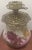 Blush Antique Victorian Electrified “GWTW”Oil Lamp With Hand-Painted Floral Double Glass Shades For Sale - Image 8 of 13
