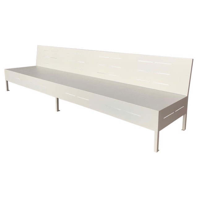 New Large Iron Hall Bench for Outdoor and Indoor with Epoxy Finished For Sale - Image 15 of 18